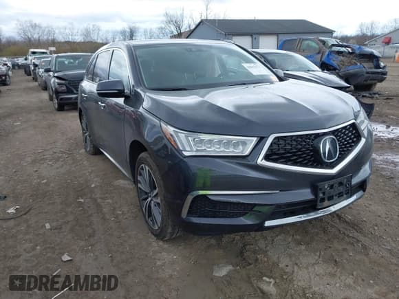 ✅ 2019 Acura MDX Technology • VIN: 5J8YD4H50KL008665 • Lot: 42043373. Listed on IAAI with 77,665 mi. Free auction sales archive from the USA and detailed vehicle history report at DreamBid. Image 1.