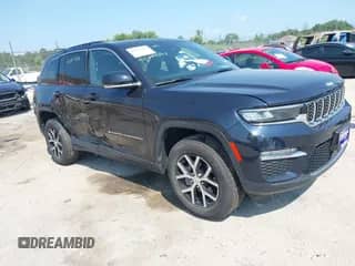 2024 Jeep Grand Cherokee Limited with VIN 1C4RJHBG2RC150698, listed as a IAAI auction lot 42841028 with 17,540 mi miles and . Bid and sale history available at DreamBid. Image 1.