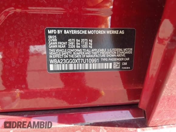 ✅ 2026 BMW 2 Series 228i xDrive • VIN: WBA23GG0XT7U10991 • Lot: 43697207. Listed on IAAI with 1,844 mi. Free auction sales archive from the USA and detailed vehicle history report at DreamBid. Image 9.