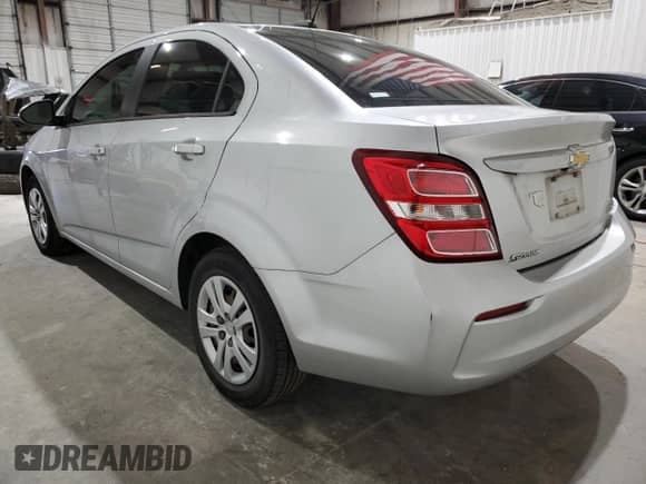 2019 Chevrolet Sonic LS with VIN 1G1JB5SB0K4111243, listed as a Copart auction lot 87002064 with 81,003 mi miles and Salvage title. Bid and sale history available at DreamBid. Image 2.