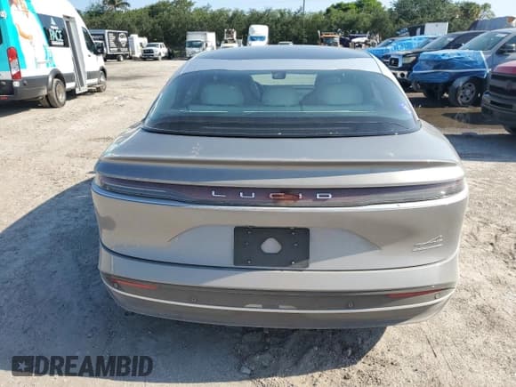 ✅ 2023 Lucid Air Grand Touring • VIN: 50EA1GBA4PA004875 • Lot: 56100425. Listed on Copart with 8,176 mi. Free auction sales archive from the USA and detailed vehicle history report at DreamBid. Image 6.
