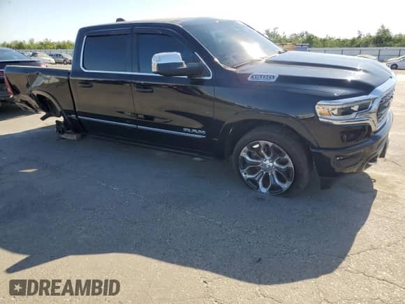 2024 Ram 1500 Limited with VIN 1C6SRFHT6RN144627, listed as a Copart auction lot 62937505 with 31,164 mi miles and Salvage title. Bid and sale history available at DreamBid. Image 4.