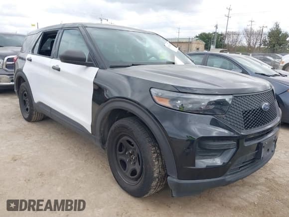 ✅ 2021 Ford Police Interceptor Utility • VIN: 1FM5K8AB1MGA24900 • Lot: 41146753. Listed on IAAI with 87,619 mi. Free auction sales archive from the USA and detailed vehicle history report at DreamBid. Image 1.