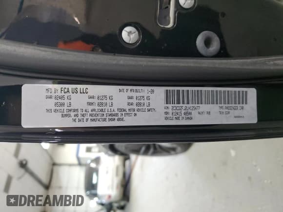 ✅ 2020 Dodge Challenger R/T Scat Pack • VIN: 2C3CDZFJ2LH125477 • Lot: 47773484. Wystawiony na Copart z przebiegiem 29 612 mil. Bezpłatny archiwum sprzedaży aukcyjnych z USA i szczegółowy raport historii pojazdu na DreamBid. Zdjęcie 13.