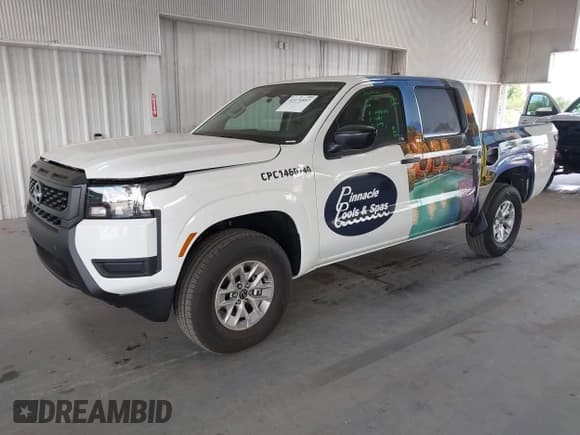 ✅ 2025 Nissan Frontier S • VIN: 1N6ED1EKXSN601669 • Lot: 42171057. Listed on IAAI with 801 mi. Free auction sales archive from the USA and detailed vehicle history report at DreamBid. Image 2.