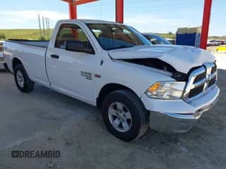 2019 Ram 1500 Tradesman with VIN 3C6JR6DT1KG674598, listed as a IAAI auction lot 43445774 with 39,463 mi miles and . Bid and sale history available at DreamBid. Image 1.