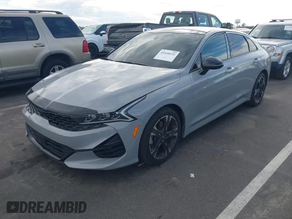 ✅ 2023 Kia K5 GT-Line • VIN: 5XXG64J29PG187977 • Lot: 43410232. Wystawiony na IAAI z przebiegiem 83 877 mil. Bezpłatny archiwum sprzedaży aukcyjnych z USA i szczegółowy raport historii pojazdu na DreamBid. Zdjęcie 2.