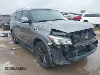✅ 2017 Infiniti QX80 • VIN: JN8AZ2NF4H9645815 • Lot: 43442283. Listed on IAAI with 146,480 mi. Free auction sales archive from the USA and detailed vehicle history report at DreamBid. Image 1.