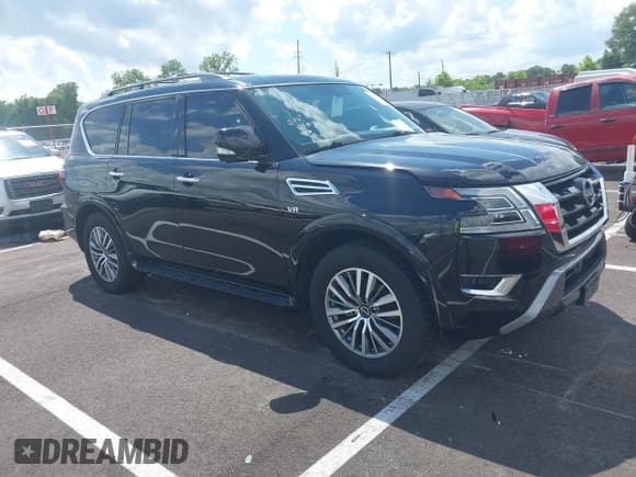 ✅ 2021 Nissan Armada SL • VIN: JN8AY2BA7M9371239 • Lot: 42516309. Listed on IAAI with 74,270 mi. Free auction sales archive from the USA and detailed vehicle history report at DreamBid. Image 1.
