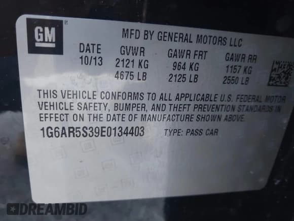 ✅ 2014 Cadillac CTS Luxury RWD • VIN: 1G6AR5S39E0134403 • Lot: 43410702. Listed on IAAI with 231,157 mi. Free auction sales archive from the USA and detailed vehicle history report at DreamBid. Image 9.