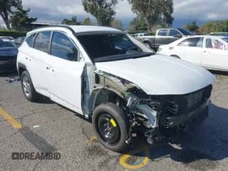 2024 Hyundai Tucson SEL with VIN 5NMJBCDE0RH322706, listed as a IAAI auction lot 43450594 with 47,508 mi miles and . Bid and sale history available at DreamBid. Image 1.