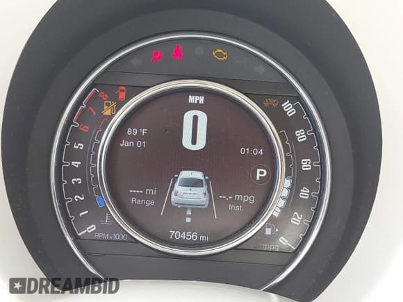 ✅ 2017 FIAT 500 Pop • VIN: 3C3CFFKR4HT508954 • Lot: 42262318. Listed on IAAI with 40,456 mi. Free auction sales archive from the USA and detailed vehicle history report at DreamBid. Image 7.