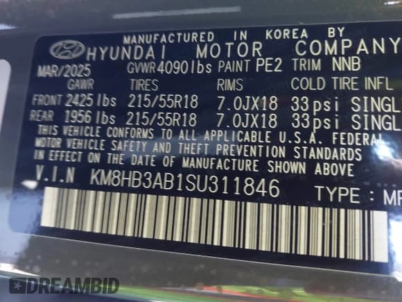 ✅ 2025 Hyundai Kona SEL • VIN: KM8HB3AB1SU311846 • Лот: 43200677. Опубликован ранее на IAAI с пробегом 2 159 миль. Бесплатный доступ к архиву аукционных продаж из США и подробный отчёт об истории автомобиля на DreamBid. Изображение 9.