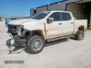 2023 Chevrolet Silverado 1500 Work Truck z VIN 3GCPAAEK6PG151295, wystawiony jako Copart lot #59231165 z przebiegiem 53 101 mil mil oraz Szkoda całkowita • Salvage title. Historia ofert i sprzedaży dostępna na DreamBid. Obrazek 1.