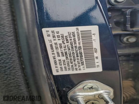 ✅ 2010 Honda Accord EX-L • VIN: 5KBCP3F80AB017036 • Лот: 94175235. Опубликован ранее на Copart с пробегом 225 764 миль. Бесплатный доступ к архиву аукционных продаж из США и подробный отчёт об истории автомобиля на DreamBid. Изображение 12.