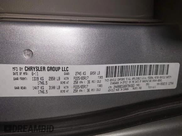 ✅ 2011 Chrysler Town & Country Touring • VIN: 2A4RR8DG0BR784363 • Lot: 43677916. Wystawiony na IAAI z przebiegiem 227 780 mil. Bezpłatny archiwum sprzedaży aukcyjnych z USA i szczegółowy raport historii pojazdu na DreamBid. Zdjęcie 9.