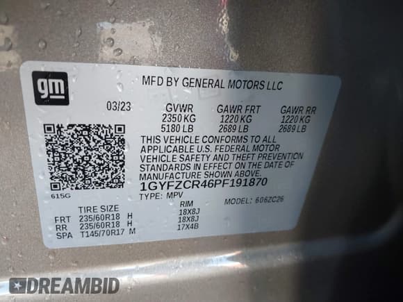 ✅ 2023 Cadillac XT4 FWD Premium Luxury • VIN: 1GYFZCR46PF191870 • Lot: 40902968. Listed on IAAI with 25,653 mi. Free auction sales archive from the USA and detailed vehicle history report at DreamBid. Image 9.