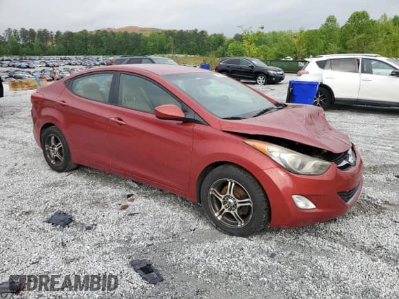 ✅ 2013 Hyundai Elantra GLS • VIN: KMHDH4AE7DU489051 • Lot: 53871295. Listed on Copart with 162,018 mi. Free auction sales archive from the USA and detailed vehicle history report at DreamBid. Image 4.