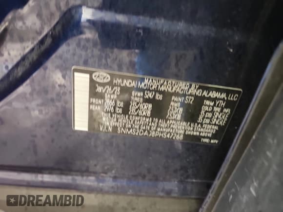 ✅ 2023 Hyundai Santa Fe SEL • VIN: 5NMS2DAJ8PH547268 • Lot: 91850115. Wystawiony na Copart z przebiegiem 30 274 mil. Bezpłatny archiwum sprzedaży aukcyjnych z USA i szczegółowy raport historii pojazdu na DreamBid. Zdjęcie 13.