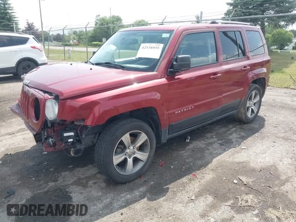 ✅ 2017 Jeep Patriot High Altitude • VIN: 1C4NJPFA6HD132065 • Lot: 42538955. Listed on IAAI with 96,675 mi. Free auction sales archive from the USA and detailed vehicle history report at DreamBid. Image 2.