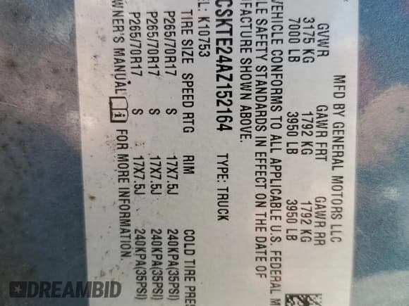 ✅ 2010 Chevrolet Silverado 1500 • VIN: 1GCSKTE24AZ152164 • Lot: 55842575. Wystawiony na Copart z przebiegiem 210 072 mil. Bezpłatny archiwum sprzedaży aukcyjnych z USA i szczegółowy raport historii pojazdu na DreamBid. Zdjęcie 12.