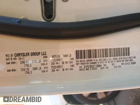 ✅ 2012 Dodge Journey SXT • VIN: 3C4PDCBG0CT196804 • Lot: 91842855. Wystawiony na Copart z przebiegiem 173 584 mil. Bezpłatny archiwum sprzedaży aukcyjnych z USA i szczegółowy raport historii pojazdu na DreamBid. Zdjęcie 12.