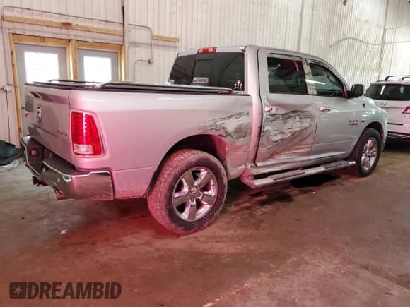 2014 Ram 1500 Big Horn with VIN 1C6RR7LT1ES296595, listed as a Copart auction lot 67928565 with 136,303 mi miles and Salvage title. Bid and sale history available at DreamBid. Image 3.