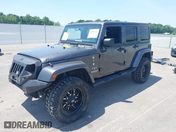 ✅ 2017 Jeep Wrangler Unlimited Sahara • VIN: 1C4BJWEG4HL590003 • Lot: 42593115. Listed on IAAI with 80,138 mi. Free auction sales archive from the USA and detailed vehicle history report at DreamBid. Image 2.