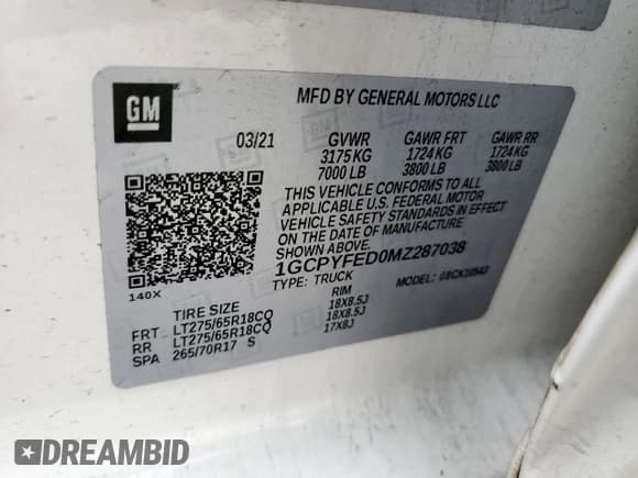 ✅ 2021 Chevrolet Silverado 1500 LT Trail Boss • VIN: 1GCPYFED0MZ287038 • Lot: 62336005. Listed on Copart with 57,108 mi. Free auction sales archive from the USA and detailed vehicle history report at DreamBid. Image 12.