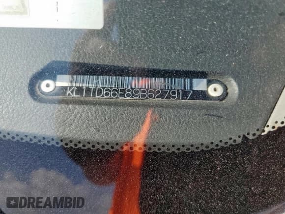 ✅ 2009 Chevrolet Aveo 1LT • VIN: KL1TD66E89B627917 • Lot: 54824255. Wystawiony na Copart z przebiegiem 108 139 mil. Bezpłatny archiwum sprzedaży aukcyjnych z USA i szczegółowy raport historii pojazdu na DreamBid. Zdjęcie 12.