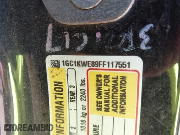 ✅ 2015 Chevrolet Silverado 2500HD LTZ • VIN: 1GC1KWE89FF117551 • Лот: 43428295. Опубликован ранее на IAAI с пробегом 327 618 миль. Бесплатный доступ к архиву аукционных продаж из США и подробный отчёт об истории автомобиля на DreamBid. Изображение 9.