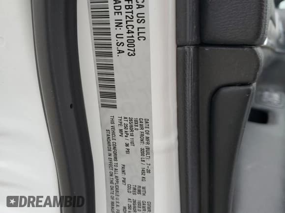✅ 2020 Jeep Grand Cherokee Limited X • VIN: 1C4RJFBT2LC410073 • Лот: 87383915. Опубликован ранее на Copart с пробегом Не указан. Бесплатный доступ к архиву аукционных продаж из США и подробный отчёт об истории автомобиля на DreamBid. Изображение 13.