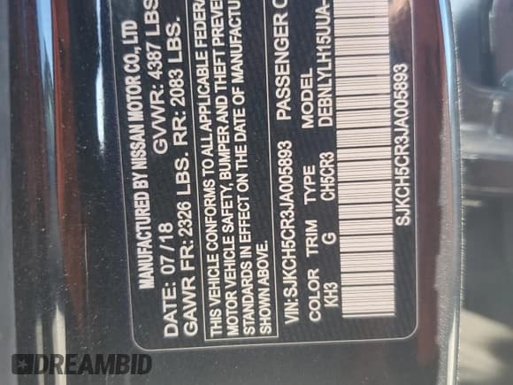 ✅ 2018 Infiniti QX30 Essential • VIN: SJKCH5CR3JA005893 • Lot: 47172135. Listed on Copart with 108,149 mi. Free auction sales archive from the USA and detailed vehicle history report at DreamBid. Image 14.