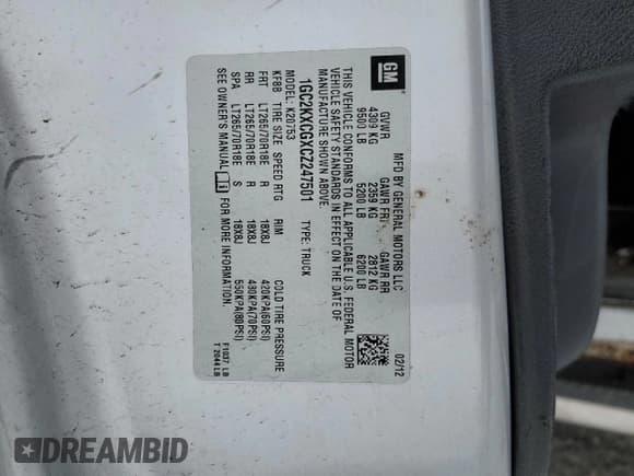 ✅ 2012 Chevrolet Silverado 2500HD LT • VIN: 1GC2KXCGXCZ247501 • Lot: 86612414. Wystawiony na Copart z przebiegiem 188 043 mil. Bezpłatny archiwum sprzedaży aukcyjnych z USA i szczegółowy raport historii pojazdu na DreamBid. Zdjęcie 14.