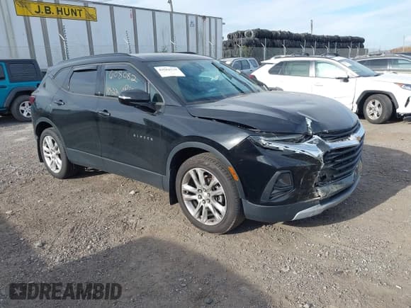 ✅ 2020 Chevrolet Blazer LT • VIN: 3GNKBJRS7LS608082 • Лот: 43563737. Опубликован ранее на IAAI с пробегом 54 084 миль. Бесплатный доступ к архиву аукционных продаж из США и подробный отчёт об истории автомобиля на DreamBid. Изображение 1.