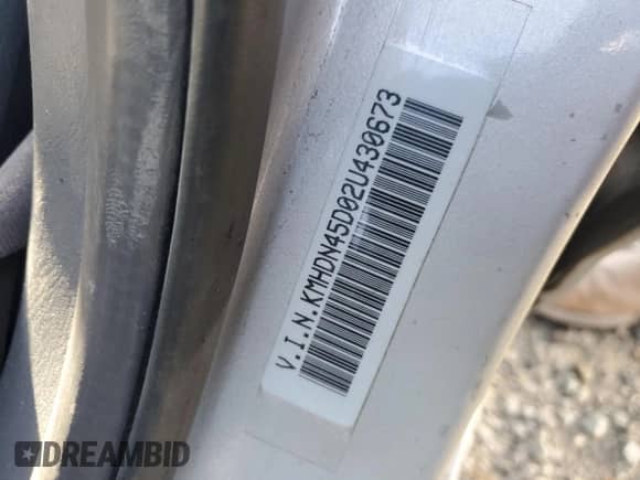 2002 Hyundai Elantra GLS с VIN KMHDN45D02U430673, выставлен на аукционе Copart как лот 84636654 с пробегом 87 420 миль миль и Списание • Salvage title. История ставок и продаж доступна на DreamBid. Изображение 12.