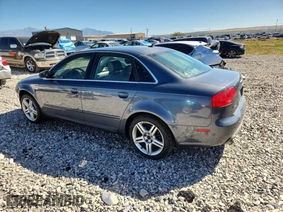 ✅ 2007 Audi A4 2.0T • VIN: WAUDF78EX7A236441 • Lot: 82133555. Listed on Copart with 230,649 mi. Free auction sales archive from the USA and detailed vehicle history report at DreamBid. Image 2.