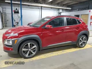 ✅ 2019 Hyundai Kona Limited • VIN: KM8K3CA54KU265717 • Лот: 50879575. Опубликован ранее на Copart с пробегом 45 146 миль. Бесплатный доступ к архиву аукционных продаж из США и подробный отчёт об истории автомобиля на DreamBid. Изображение 1.