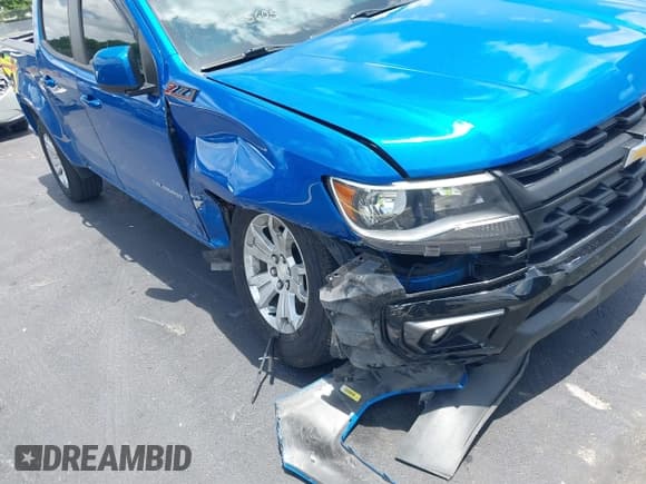 ✅ 2021 Chevrolet Colorado 2WD LT • VIN: 1GCGSCEN9M1245605 • Lot: 42546439. Listed on IAAI with 53,922 mi. Free auction sales archive from the USA and detailed vehicle history report at DreamBid. Image 6.