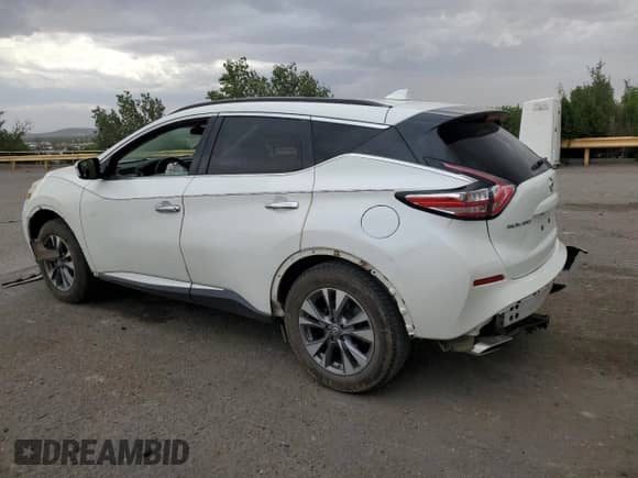 2016 Nissan Murano SV with VIN 5N1AZ2MH9GN160148, listed as a Copart auction lot 59911045 with 98,358 mi miles and Salvage title. Bid and sale history available at DreamBid. Image 2.
