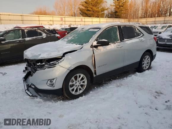 2018 Chevrolet Equinox LS with VIN 2GNAXHEV4J6305598, listed as a Copart auction lot 41698975 with 107,581 mi miles and Salvage title. Bid and sale history available at DreamBid. Image 1.