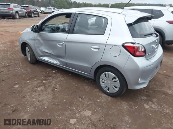 ✅ 2024 Mitsubishi Mirage ES • VIN: ML32AUHJ8RH021335 • Lot: 43911286. Listed on IAAI with 22,835 mi. Free auction sales archive from the USA and detailed vehicle history report at DreamBid. Image 3.