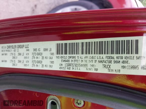 ✅ 2013 Ram 1500 Big Horn • VIN: 1C6RR7GT8DS544995 • Lot: 42789266. Wystawiony na IAAI z przebiegiem 197 382 mil. Bezpłatny archiwum sprzedaży aukcyjnych z USA i szczegółowy raport historii pojazdu na DreamBid. Zdjęcie 9.