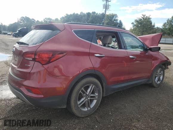 2017 Hyundai Santa Fe 2.4L z VIN 5XYZU3LB6HG471750, wystawiony jako Copart lot #81209935 z przebiegiem Nie podano mil oraz Szkoda całkowita • Salvage title. Historia ofert i sprzedaży dostępna na DreamBid. Obrazek 3.