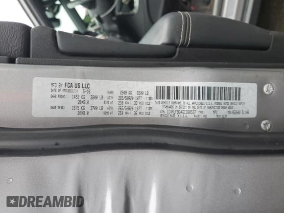 ✅ 2016 Jeep Grand Cherokee Limited 75th Anniversary • VIN: 1C4RJFBG4GC388537 • Lot: 57836095. Wystawiony na Copart z przebiegiem 185 158 mil. Bezpłatny archiwum sprzedaży aukcyjnych z USA i szczegółowy raport historii pojazdu na DreamBid. Zdjęcie 12.