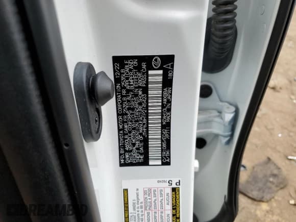 ✅ 2023 Lexus UX 250h Premium • VIN: JTHP6JBH1P2145423 • Lot: 47424085. Listed on Copart with 8,883 mi. Free auction sales archive from the USA and detailed vehicle history report at DreamBid. Image 15.