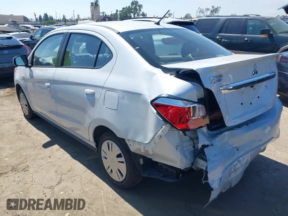 ✅ 2021 Mitsubishi Mirage ES • VIN: ML32FUFJ5MHF01316 • Лот: 43306284. Опубликован ранее на IAAI с пробегом 31 768 миль. Бесплатный доступ к архиву аукционных продаж из США и подробный отчёт об истории автомобиля на DreamBid. Изображение 3.