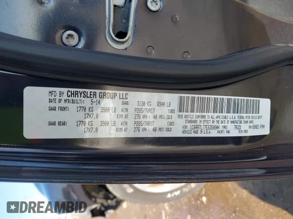 ✅ 2014 Ram 1500 Big Horn • VIN: 1C6RR7LT7ES350904 • Лот: 43585361. Опубликован ранее на IAAI с пробегом 217 633 миль. Бесплатный доступ к архиву аукционных продаж из США и подробный отчёт об истории автомобиля на DreamBid. Изображение 9.