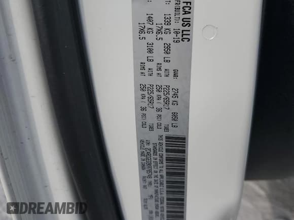 ✅ 2019 Dodge Grand Caravan GT • VIN: 2C4RDGEG9KR785749 • Лот: 81766675. Опубликован ранее на Copart с пробегом 62 342 миль. Бесплатный доступ к архиву аукционных продаж из США и подробный отчёт об истории автомобиля на DreamBid. Изображение 13.