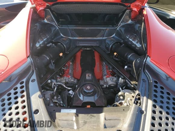 ✅ 2023 Ferrari SF90 • VIN: ZFF95NLA9P0296772 • Lot: 77435564. Listed on Copart with 1,523 mi. Free auction sales archive from the USA and detailed vehicle history report at DreamBid. Image 12.